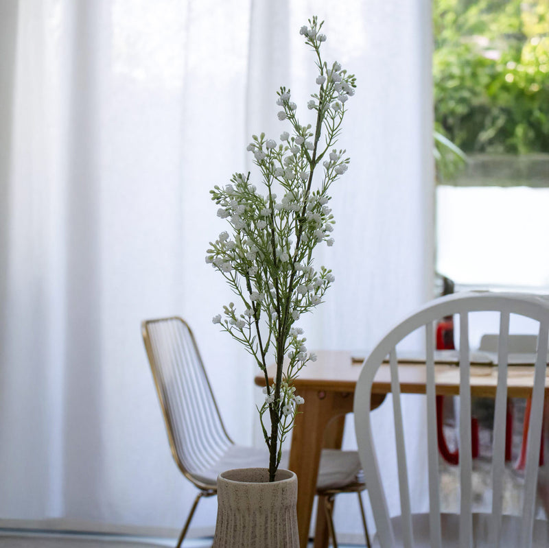 Gypsophile blanche artificielle à la tige x1, fausse fleur délicate, déco florale intérieure