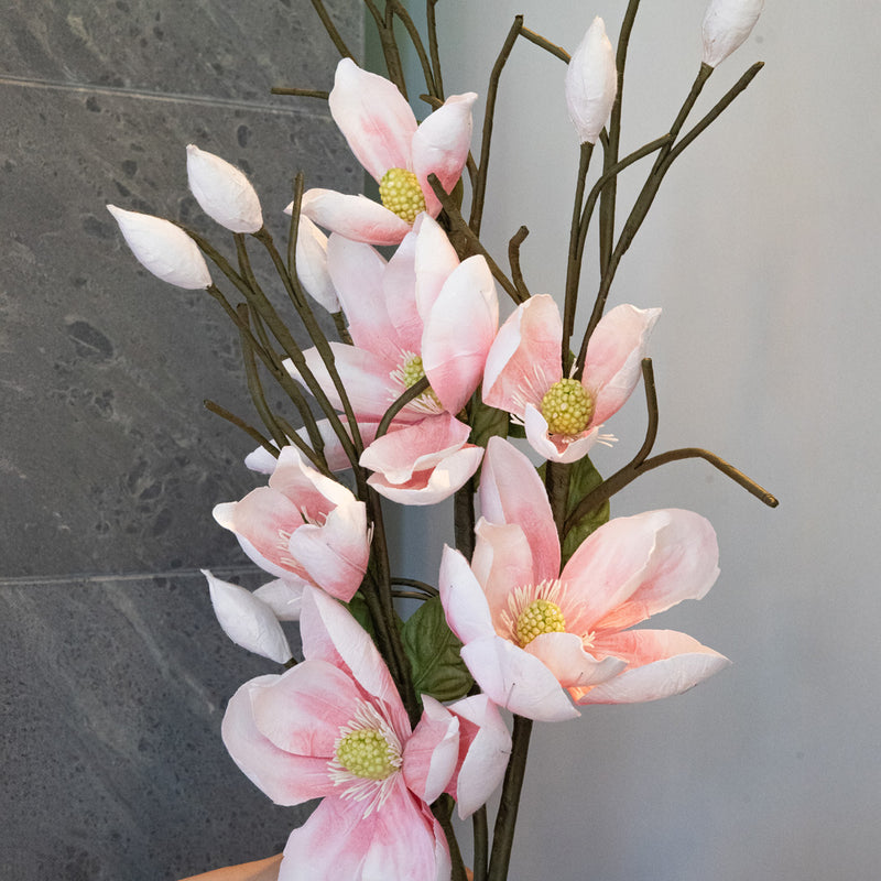 Magnolia en papier blanc et rose flowrette