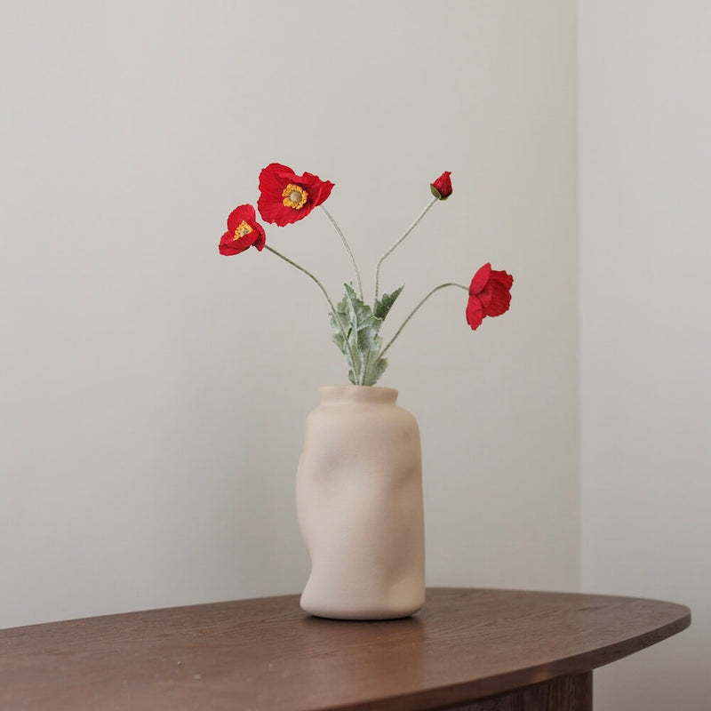 Rote künstliche Mohn