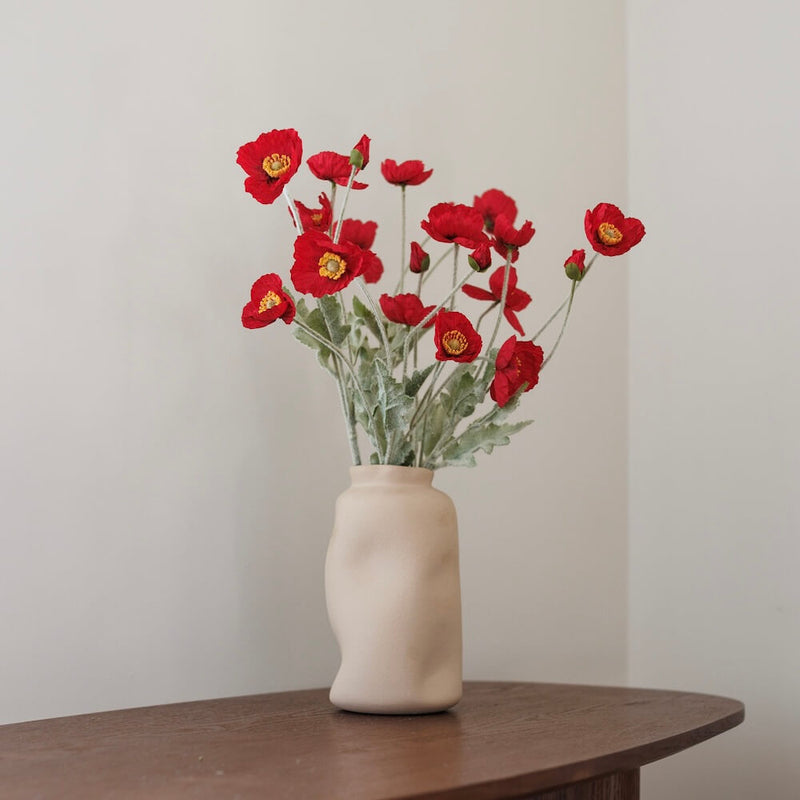 Rote künstliche Mohn