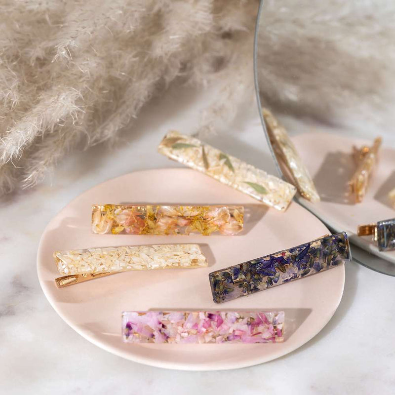Barrette fleurie
