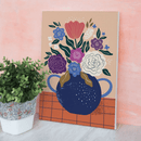 Kit peinture numéro bouquet coloré