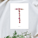 Affiche A5 herbier lettre rose