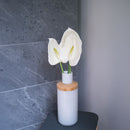 Flowrette-Kunstblumen. Anthurium-Flowrette-Creme