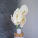 Flowrette-Kunstblumen. Anthurium-Flowrette-Creme