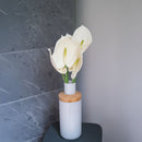 Flowrette-Kunstblumen. Anthurium-Flowrette-Creme