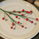 Baies en papier rouge