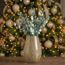 Eukalyptus-Espiral-Stiefel in Metallic-Türkis