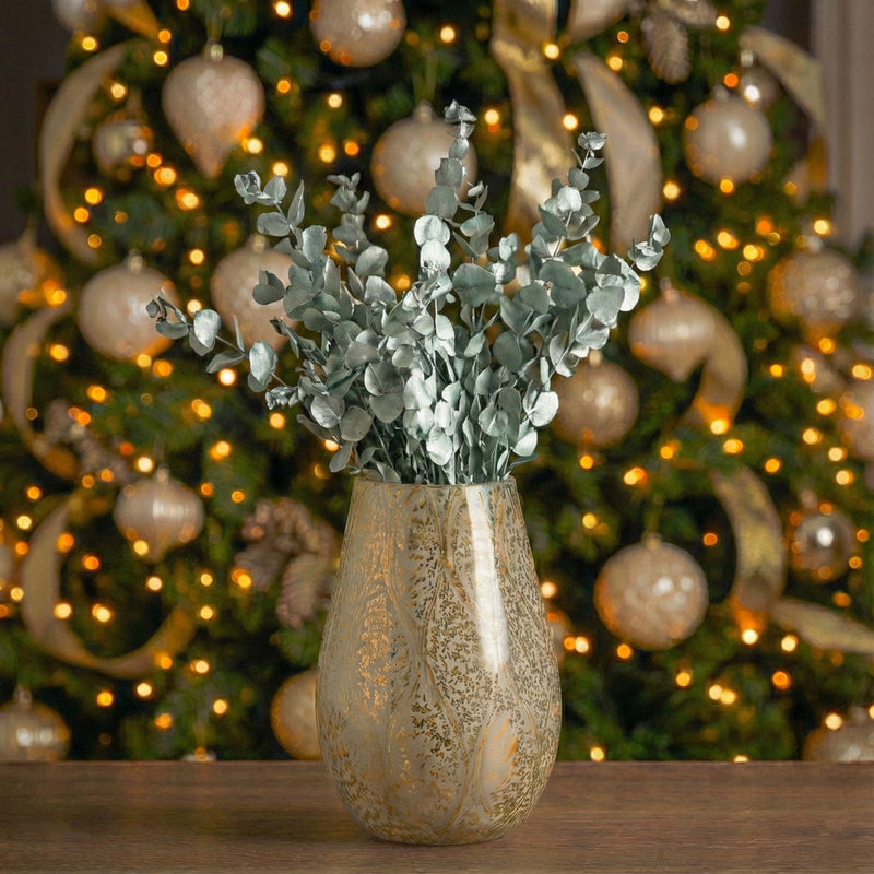 Eukalyptus-Espiral-Stiefel in Metallic-Türkis