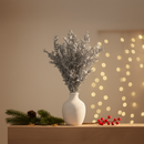 Silberner Ruscus-Stiefel