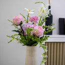 Bouquet Catherine fleurs artificielles, composition florale réaliste, déco intérieure, sans entretien