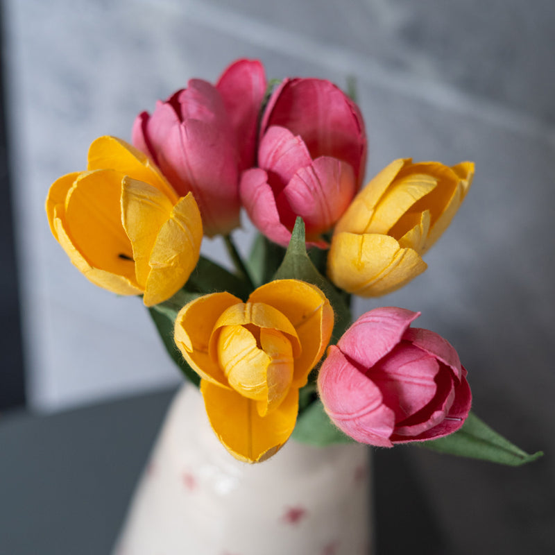 Strauß Papiertulpen
