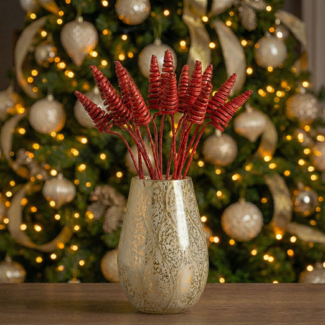 Getrockneter Zuckerrohrkegel Rot