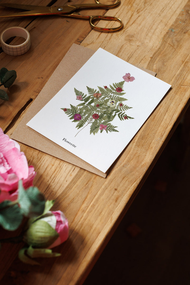 Weihnachtsbaumpostkarte