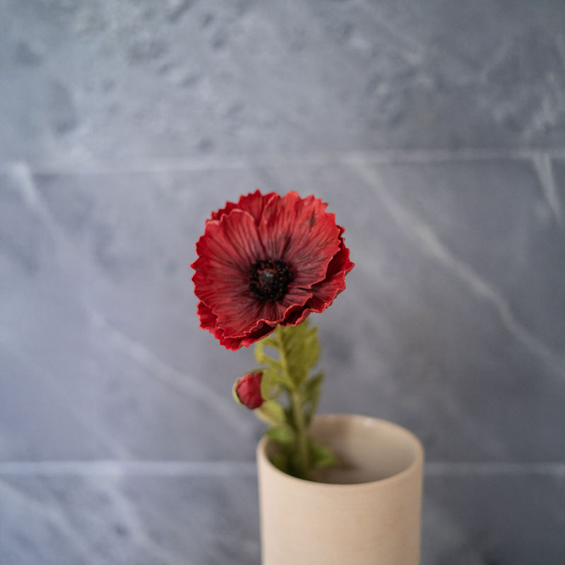 Roter künstlicher Mohn