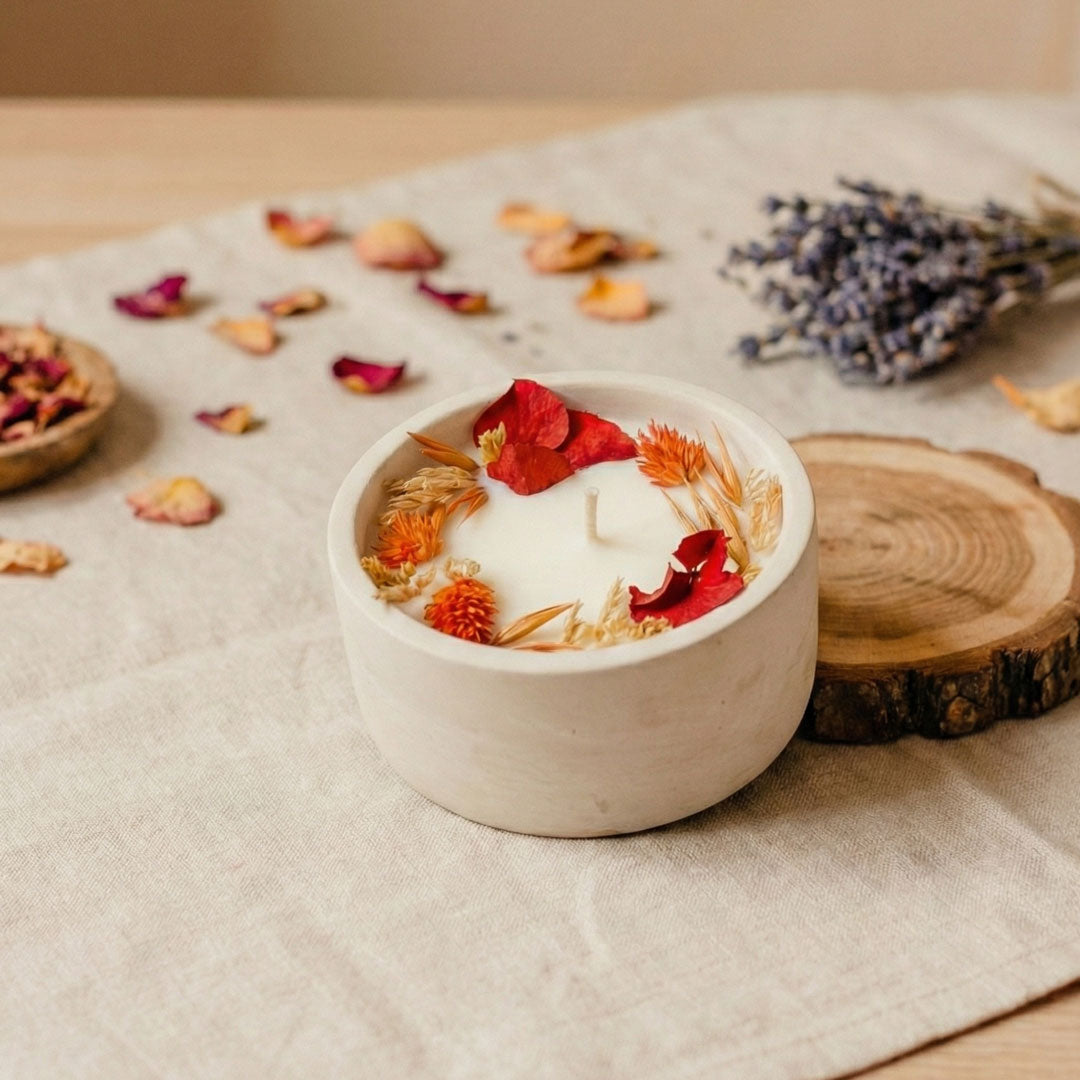 Blumige Kerzennüsse und Honig