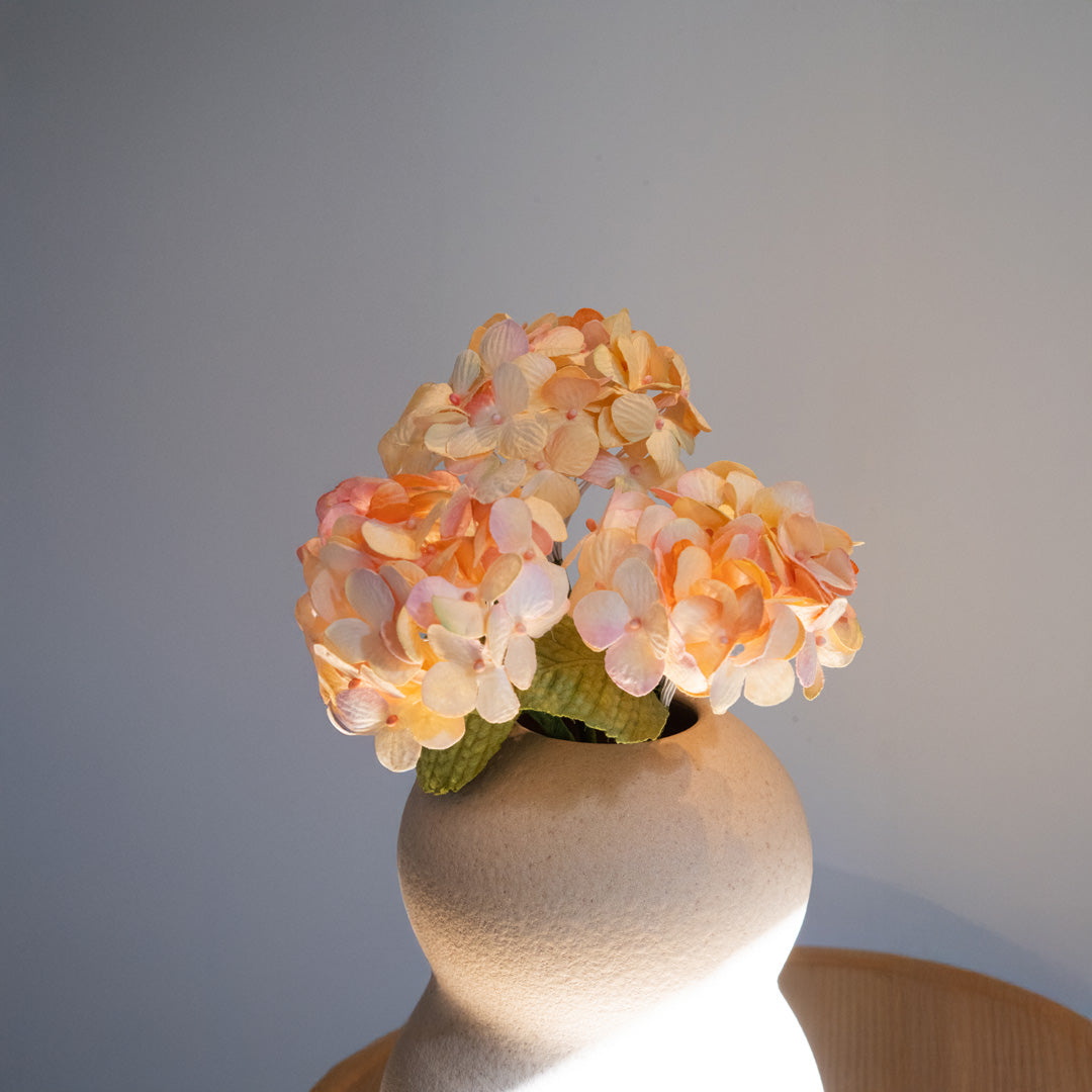 Petit hortensia en papier vieux rose fleur en papier flowrette