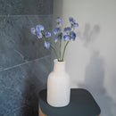 Süße Erbsen in blauem Papier