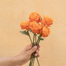 botte-fleur-papier-flowrette-renoncule-orange