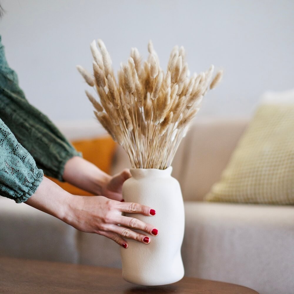 Natürlicher getrockneter Lagurus -Stiefel