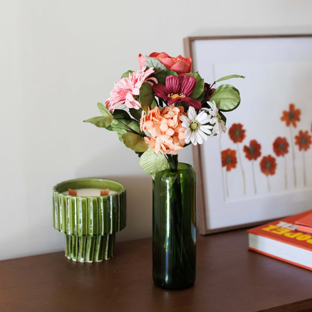 Bouquet fleurs en papier Valadon