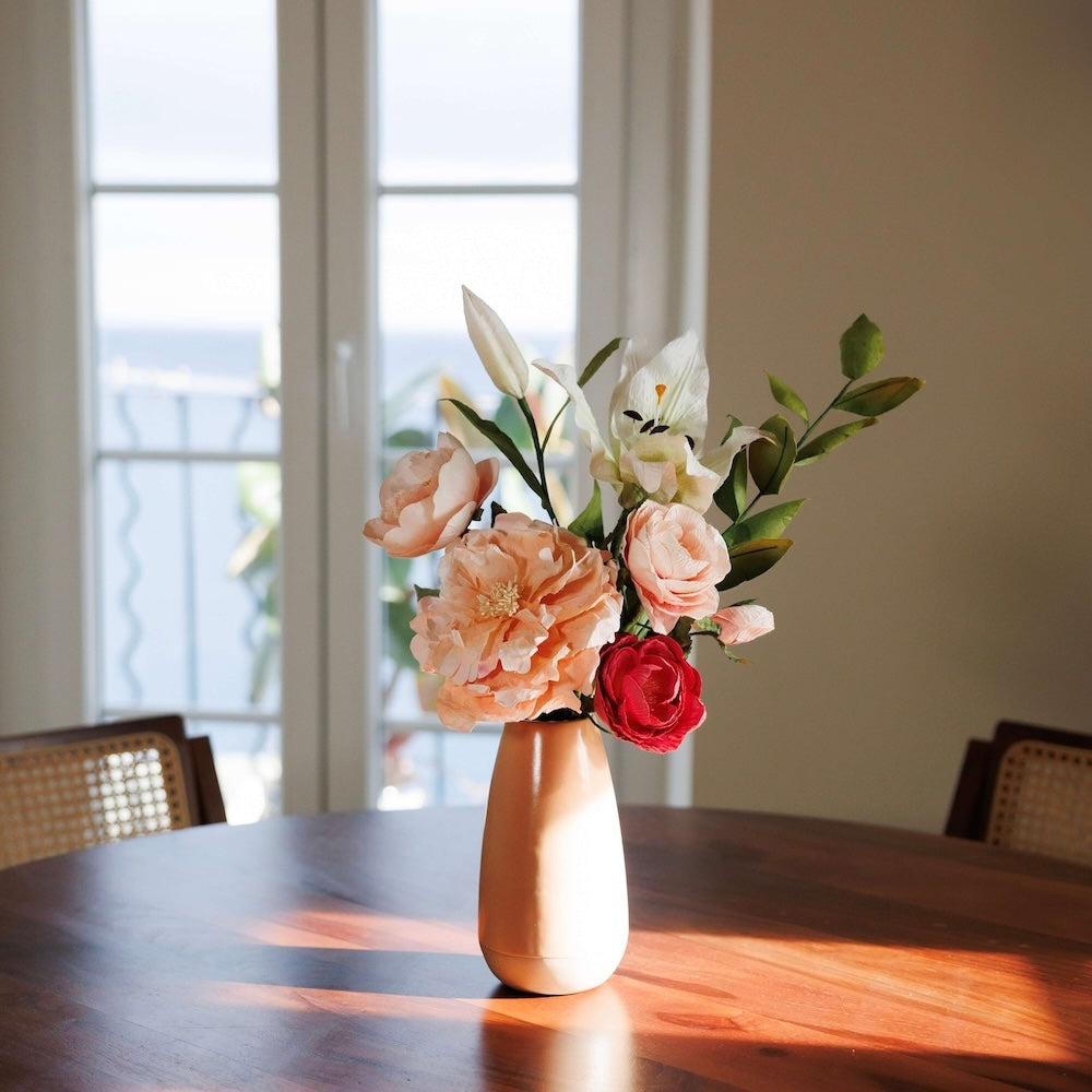 Bouquet fleurs en papier Rousseau