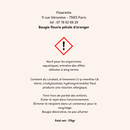 Bougie fleurie pétale d'oranger