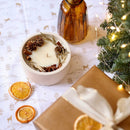 Bougie fleurie Noël