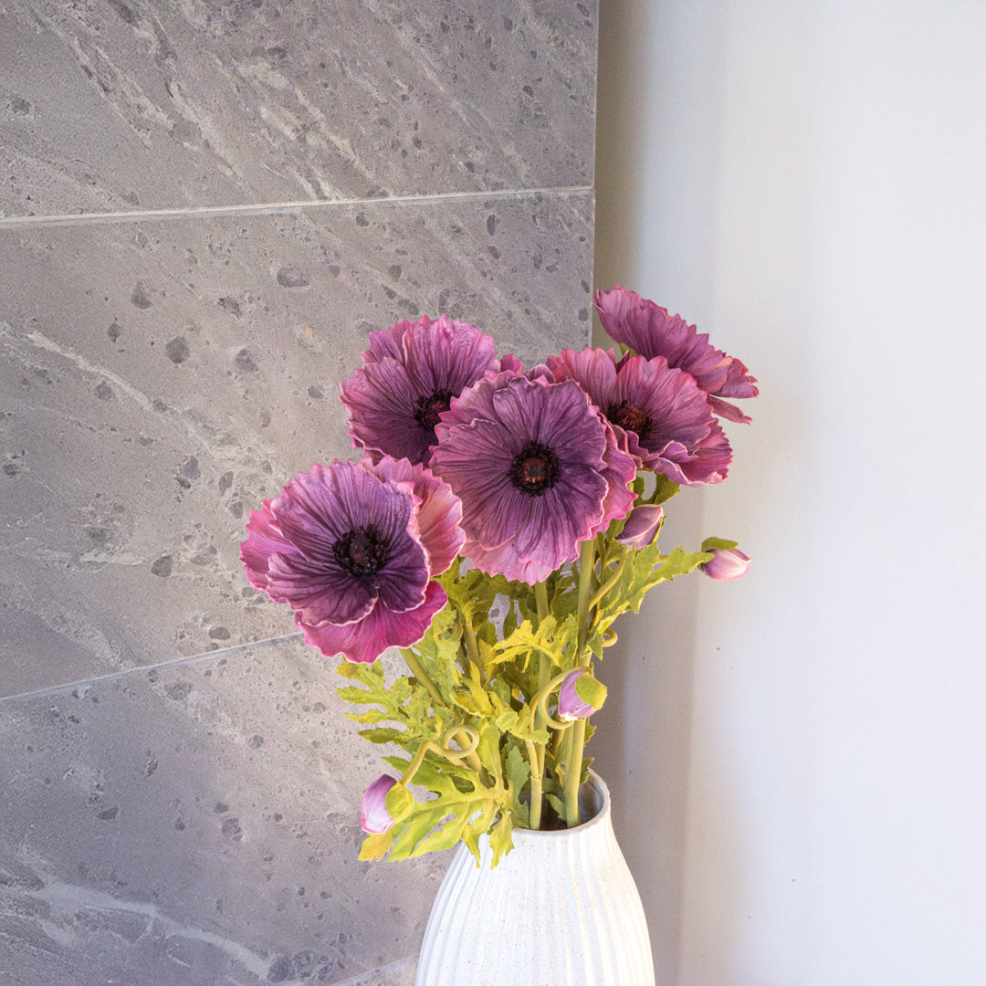 Lila künstlicher Mohn