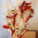 Bouquet fleurs séchées et stabilisées de Noël de face