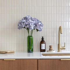 Hellblaues Papierhortena