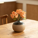 fleurs-en-papier-artisanale-hortensia-orange-clair