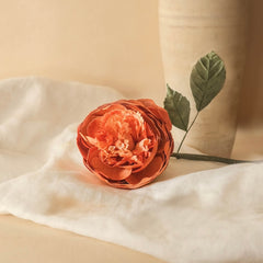 Pfirsichpapier Peony Knopf