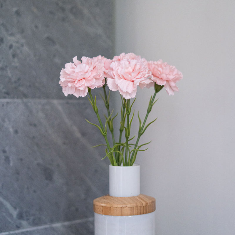 Flowrette fleurs artificielles pretium. Oeillet rose poudré flowrette