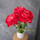 Flowrette-Kunstblumen. Ranunkeln-Fuchsia-Flowrette