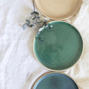 assiette-ceramique-verte